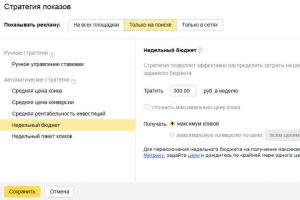 Yandex contextual advertising