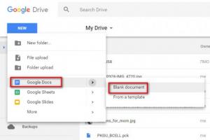 How to create a Google Docs document online with shared access