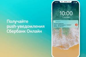 Hva er push-varsler i Sberbank Online: hvordan deaktiverer og sletter